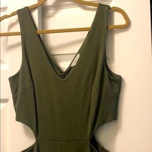 Green jump suit.   Size medium.